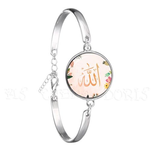 Bracelet En Verre Pour Hommes Et Femmes, 16mm, Avec Chaîne En Forme De Dôme, Cadeau Pour Les Arabes