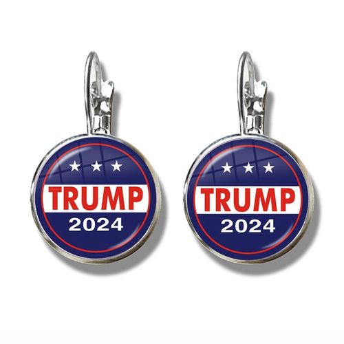 Boucles D'oreilles Pour Femmes, Cabochon En Verre, Impression 3d, Crochet Français Plaqué Argent, Pour Femmes Et Filles, 2024