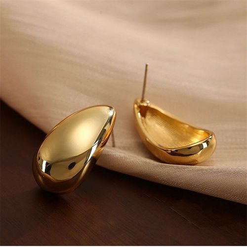 Boucles D'oreilles À Tige Papillon Évidées Pour Femmes, Métal Liquide, Accessoires De Charme De Personnalité, Bijoux De Mode, Irrégulière, Style Y2k