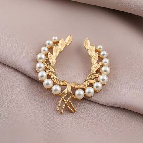 Broches En Cristal Doré Pour Femmes, Jolie Broche, Tendance, Baroque, Élégante, Pour Fête, Mariage, Cadeaux De Noël