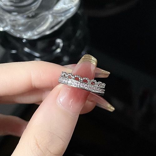 Bague Coeur Oeil De Chat Clip Rose Pour Femme, Bagues Réglables, Bijoux De Ixde Mariage, Cadeau, Design Premium Y2k, Mode