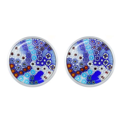 Boucles D'oreilles En Forme De Fleur Multicolore Pour Femmes Et Filles, Bijoux En Verre, Cabochon, Offre Spéciale, Vente En Gros, Murano Millefiori