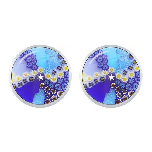 Boucles D'oreilles En Forme De Fleur Multicolore Pour Femmes Et Filles, Bijoux En Verre, Cabochon, Offre Spéciale, Vente En Gros, Murano Millefiori