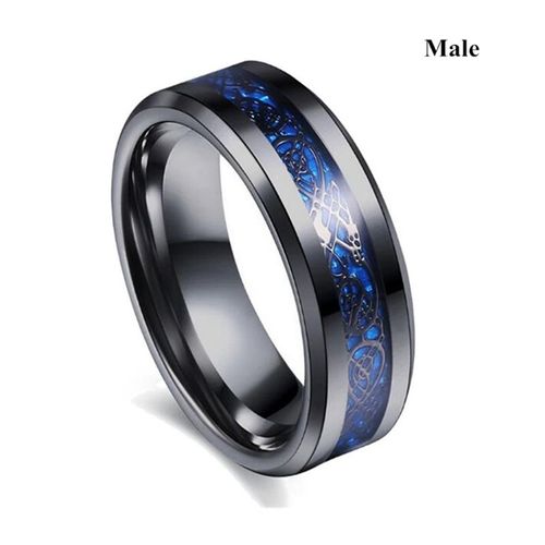 Bagues Romantiques De Couple Avec Strass Bleus Pour Femme, Ensemble De Bagues Tendance En Acier Inoxydable, Bijoux À La Mode, Cadeaux Pour Amoureux
