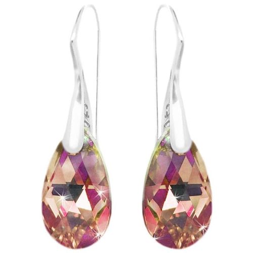 Boucles D'oreilles En Forme De Goutte D'eau Pour Femmes, Bijoux En Cristal Argenté, Aurore Borealis Bleue, Crochet Goutte D'eau, Cadeau De Fête, Nouvelle Mode