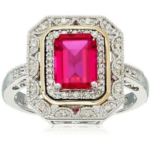 Bague En Cristal Vert Plaqué Argent Et Or Pour Femme, Style Art Déco, Bijoux, Taille 6-10