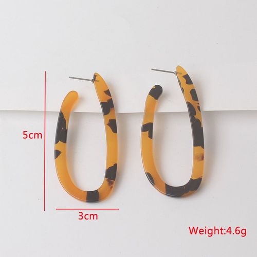 Boucles D'oreilles Pendantes Carrées Couleur Café Pour Femmes, Pendentifs De Bouteille De Bière, Léopard Marron Rond En Bois
