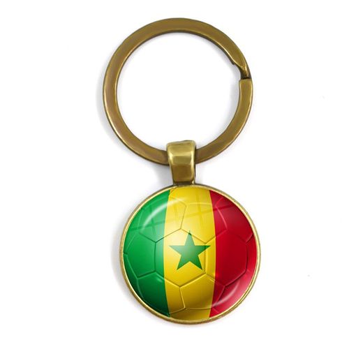 Porte-Clés Pour Fans, Cabochon En Verre, Pendentif, Drapeau National, Motif De Football, Panama, Panama, États-Unis, Panama, Cadeau