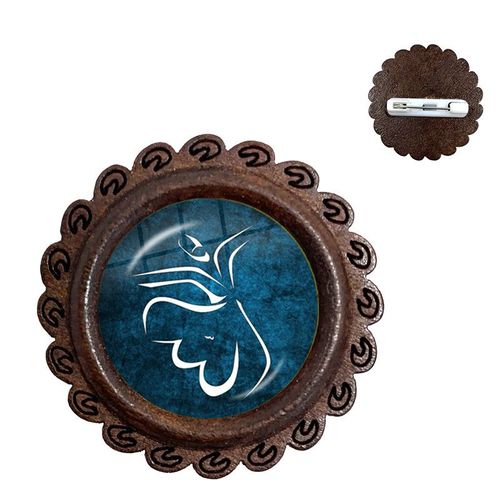 Cabochon En Verre Et En Bois Pour Hommes Et Femmes, Broches, Breloques, Bijoux Musulmans, Allah, Cadeau Pour Hommes Et Femmes