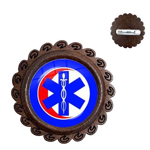 Broches De Symbole Médical Emt, Citation De Technicien Médical D'urgence, Cabochon En Verre, Épingles De Collier En Bois, Bijoux Pour Femmes Et Hommes, Cadeau