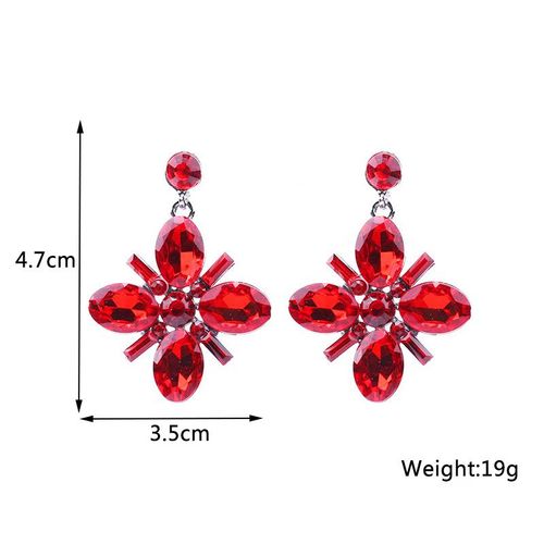 Boucles D'oreilles Géométriques En Métal Rouge Vin Pour Femme, Bijoux Pendants Exagérés En Forme De Goutte, Arête, Nouvelle Collection