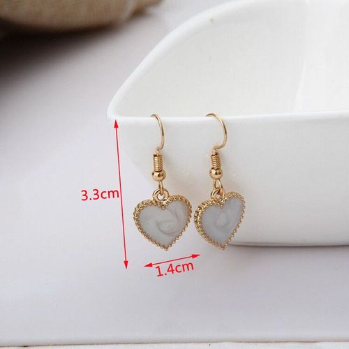 Boucles D'oreilles Géométriques Creuses Pour Femmes Et Filles, Boucles D'oreilles Pendantes En Acrylique Blanc Cristal, Bijoux D'oreille Beiges, Mode Coréenne, Nouveau