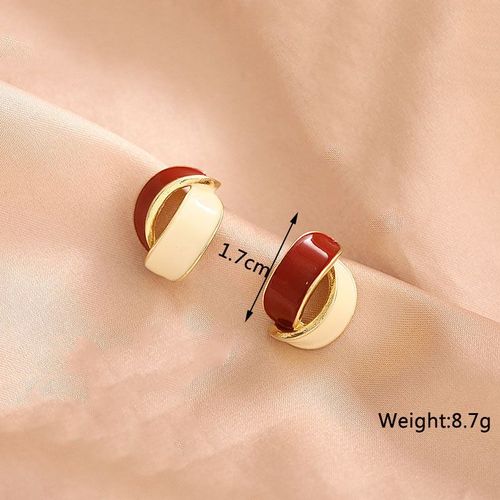 Boucles D'oreilles Géométriques Creuses Pour Femmes Et Filles, Boucles D'oreilles Pendantes En Acrylique Blanc Cristal, Bijoux D'oreille Beiges, Mode Coréenne, Nouveau