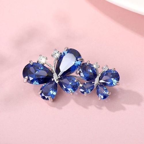 Broches En Biscuits Pour Femmes, Épingle Papillon En Cristal, Accessoires En Émail, Cadeau De Bijoux De Mariage, Mode, Mignon, Nouveau