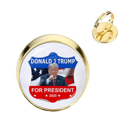Bagues Avec Cabochon En Verre Plaqué Or Pour Femmes Et Hommes, Bague De Collection Américaine, Cadeau De Soutien, 2020