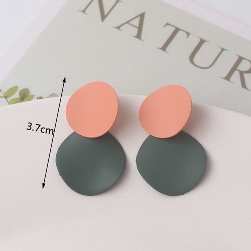 Boucles D'oreilles Pendantes Géométriques Pour Femmes, Bijoux D'oreille, Pendants, Creux, Détruire, Vacances Andrsummer, Document Orange, Coréen, Nouveau, Filles