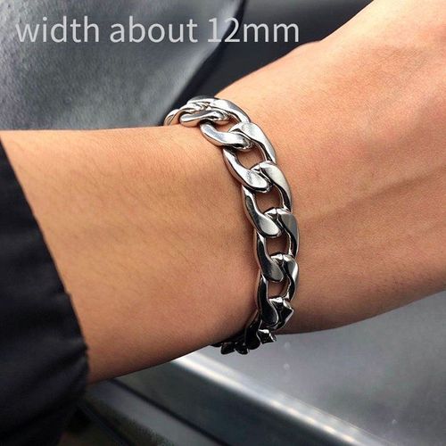 Bracelets En Chaîne En Forme De O Pour Hommes Et Femmes, Bijoux De Poignet Unisexe, Gourmette En Acier Inoxydable, Lien Cubain, Cadeaux