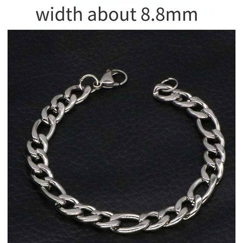 Bracelets En Chaîne En Forme De O Pour Hommes Et Femmes, Bijoux De Poignet Unisexe, Gourmette En Acier Inoxydable, Lien Cubain, Cadeaux