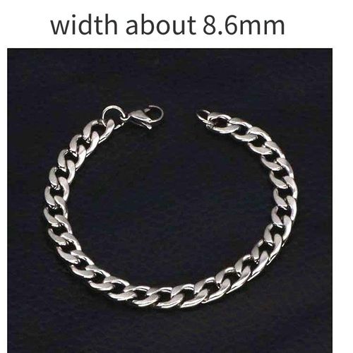 Bracelets En Chaîne En Forme De O Pour Hommes Et Femmes, Bijoux De Poignet Unisexe, Gourmette En Acier Inoxydable, Lien Cubain, Cadeaux