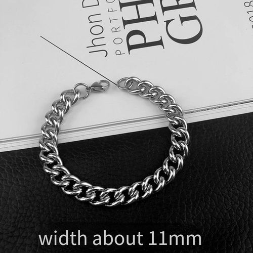 Bracelets En Chaîne En Forme De O Pour Hommes Et Femmes, Bijoux De Poignet Unisexe, Gourmette En Acier Inoxydable, Lien Cubain, Cadeaux