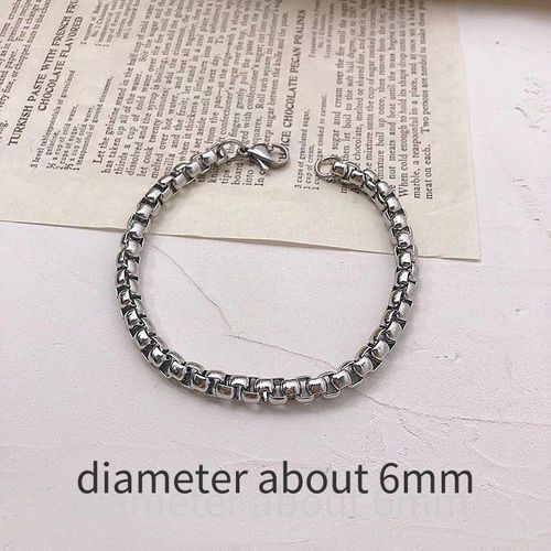 Bracelets En Chaîne En Forme De O Pour Hommes Et Femmes, Bijoux De Poignet Unisexe, Gourmette En Acier Inoxydable, Lien Cubain, Cadeaux