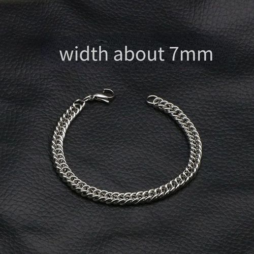 Bracelets En Chaîne En Forme De O Pour Hommes Et Femmes, Bijoux De Poignet Unisexe, Gourmette En Acier Inoxydable, Lien Cubain, Cadeaux