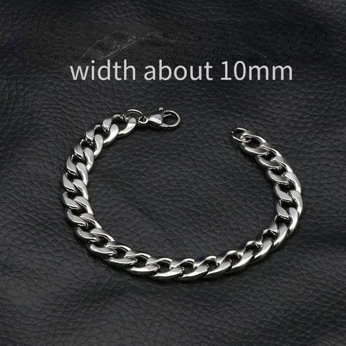 Bracelets En Chaîne En Forme De O Pour Hommes Et Femmes, Bijoux De Poignet Unisexe, Gourmette En Acier Inoxydable, Lien Cubain, Cadeaux