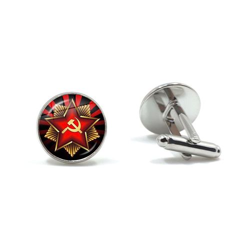 Boutons De Manchette De Chemise Pour Hommes, Badges Soviétique Vintage, Marteau Faucille Cccp Emblème De La Russie, Signe De Communion, De Qualité Supérieure, Cadeau