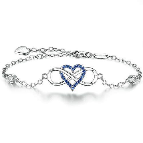 Bracelet De Cheville Pour Femmes, 6 Styles, Rose Fleur, Argent, Zircone Cubique, C¿Ur Infini, Chaîne Élégante, Cadeau D'été Pour La Plage