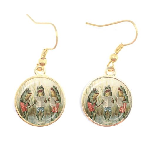 Boucles D'oreilles Classiques Conte De Fées Pour Femmes, Bijoux Faits À La Main, Ligne Fine, Plaqué Argent, Goutte D'eau, Cabochon En Verre De 16mm, Nouvelle Collection 2021
