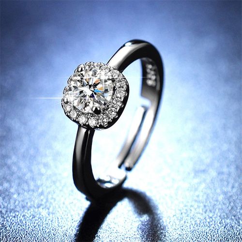 Bague De Noël En Argent Pour Femmes, Bijoux En Zircon Cubique Brillant, À La Mode, Noble Et Élégant