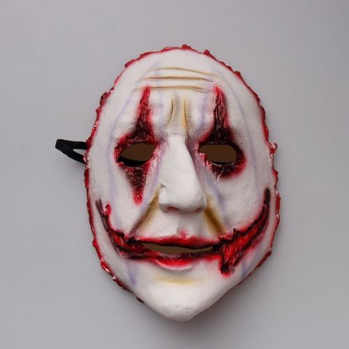 Masque De Cosplay Du Joker D'halloween, Casque En Latex Demi-Visage, Accessoires De Costume De Ix