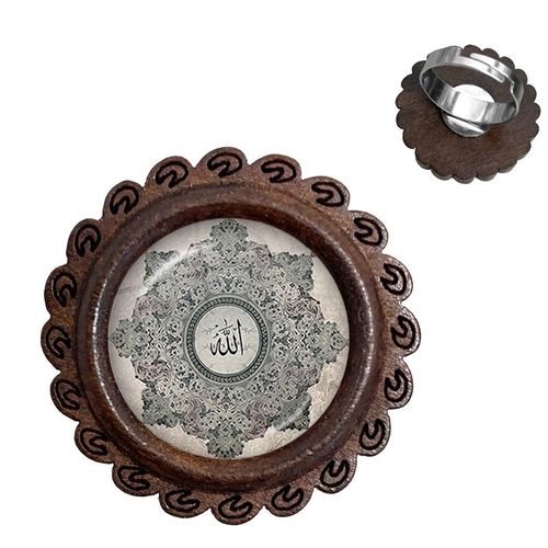 Bague Arabe Musulmane En Bois, Cabochon En Verre De 20mm, Breloque Religieux I Love Allah, Bijoux Pour Hommes Et Femmes, Cadeau