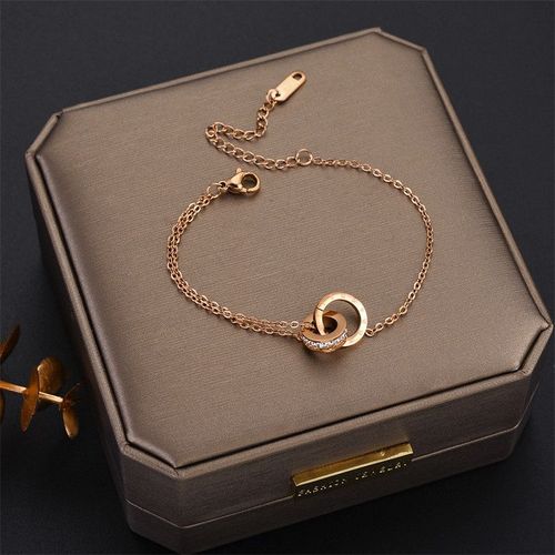 Bracelets À Chaîne Épaisse Superposée En Acier Inoxydable Pour Femme, Couleur Géométrique Or Tendance, Punk, Hip-Hop, Bijoux De Ix, Dernière Collection