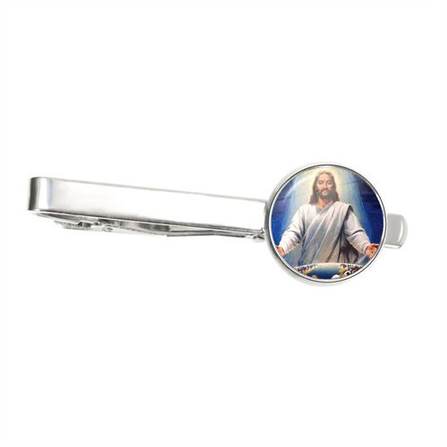 Pinces À Cravate En Métal Pour Hommes, Pince À Cravate Classique Du Christ, Vierge Marie Avec Bébé, Jésus, Breloque, Épingle De Cravate, Bijoux D'art, Cadeau