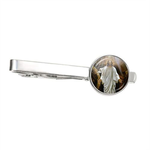 Pinces À Cravate En Métal Pour Hommes, Pince À Cravate Classique Du Christ, Vierge Marie Avec Bébé, Jésus, Breloque, Épingle De Cravate, Bijoux D'art, Cadeau