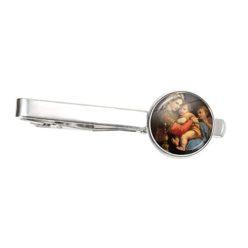 Pinces À Cravate En Métal Pour Hommes, Pince À Cravate Classique Du Christ, Vierge Marie Avec Bébé, Jésus, Breloque, Épingle De Cravate, Bijoux D'art, Cadeau