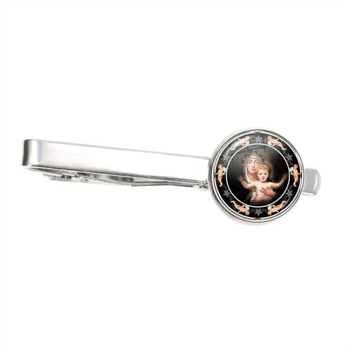 Pinces À Cravate En Métal Pour Hommes, Pince À Cravate Classique Du Christ, Vierge Marie Avec Bébé, Jésus, Breloque, Épingle De Cravate, Bijoux D'art, Cadeau