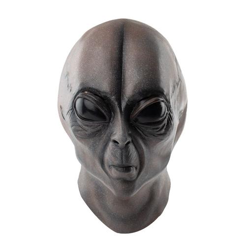 Masque De Tête De Mort Extraterrestre Ufo, Masques En Latex D'horreur, Cosplay, Casque, Accessoires De Costume De Fête, Nouveau, 2021