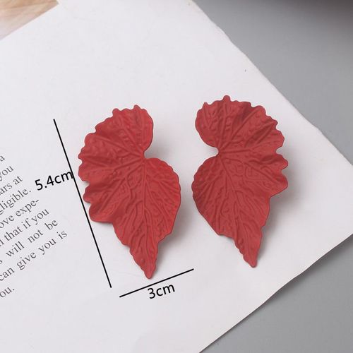 Boucles D'oreilles Pendantes Fleur Rouge Pour Femme, Boucles D'oreilles Papillon En Métal, Bijoux D'oreille Exagérés, Tendance, Nouveau