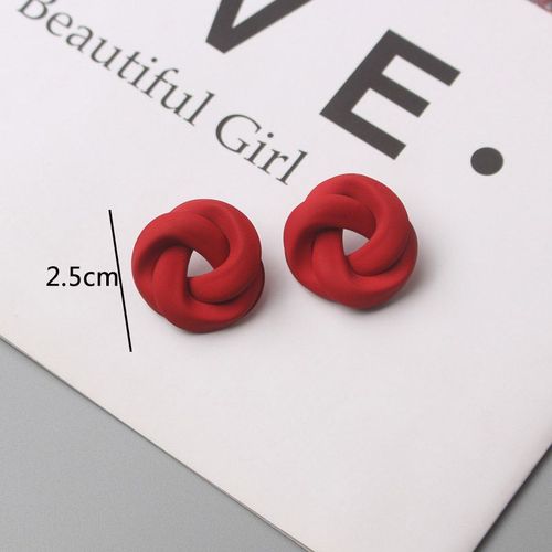 Boucles D'oreilles Pendantes Fleur Rouge Pour Femme, Boucles D'oreilles Papillon En Métal, Bijoux D'oreille Exagérés, Tendance, Nouveau