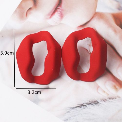 Boucles D'oreilles Pendantes Fleur Rouge Pour Femme, Boucles D'oreilles Papillon En Métal, Bijoux D'oreille Exagérés, Tendance, Nouveau