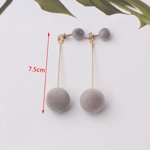 Boucles D'oreilles Pendantes Vintage Pour Femmes, Couleur Grise, En Résine Acrylique, Dégradé, Accessoires D'oreille Européens Et Américains