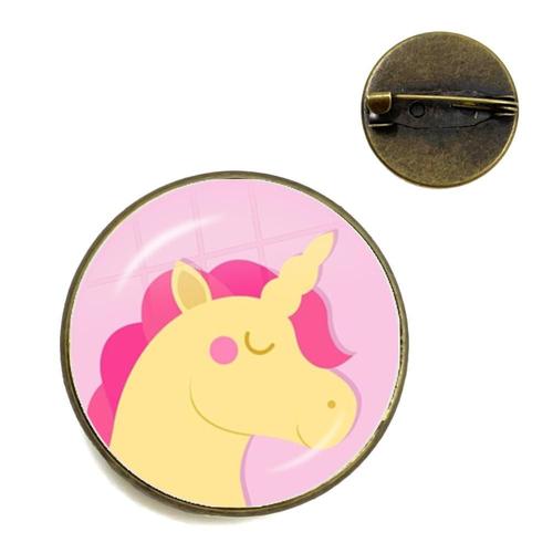 Broches Pour Filles Et Enfants, En Émail, La Vie Est Magique, Bijoux Licorne, Cheval, Accessoires, Badge Animal De Dessin Animé, Fête Licorne