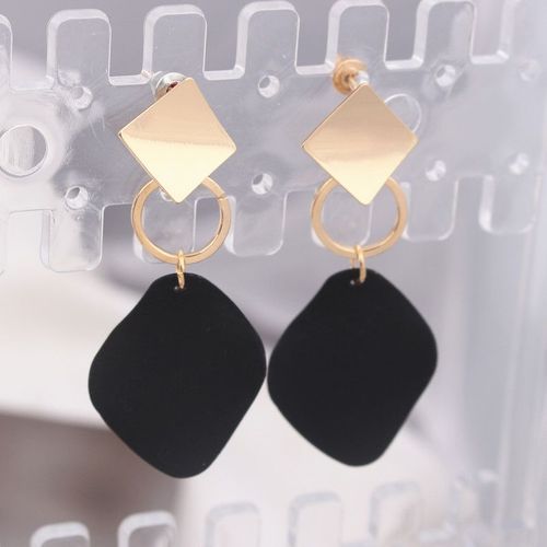 Boucles D'oreilles Géométriques Pour Femmes, Boucles D'oreilles Pendantes, Vert, Blanc, Rouge, Métal Punk, Bijoux De Carillon Élégants, Nouvelle Mode