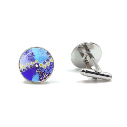 Boutons De Manchette Arbre De Vie, Boutons De Manchette, En Murano, Millefiori, Cabochon En Verre, Manches En Cuivre, Bijoux Pour Hommes, Cadeau, Vente En Gros
