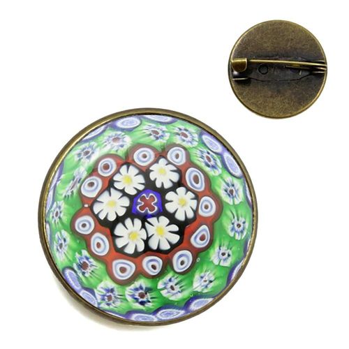 Broches Arbre De Vie En Verre, 20mm/25mm, Bijoux Pour Hommes Et Femmes, Vente En Gros