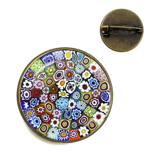Broches Arbre De Vie En Verre, 20mm/25mm, Bijoux Pour Hommes Et Femmes, Vente En Gros