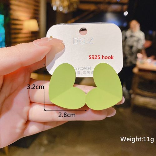 Boucles D'oreilles En Cristal Vert Pour Femmes, Boucles D'oreilles Pendantes Élégantes, Déclaration Géométrique, Mode Coréenne, Aretes De Mujer Modernos, Nouveau