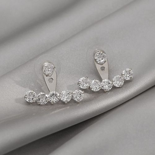 Boucles D'oreilles En Cristal 2 En 1 Pour Femmes, En Forme De Griffe De Document Doré, Design Unique, Biscuits Complet, Mode Coréenne, Mini Décoration D'oreille
